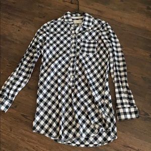 Aerie flannel shirt dress